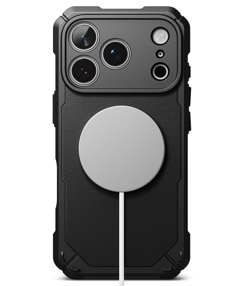 Ringke Rugged Gear magnetisk MagSafe-etui til iPhone 18 Pro Max / 17 Pro Max – Sort