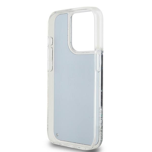 DKNY Liquid Glitter Big Logo iPhone 15 Pro-etui – sort