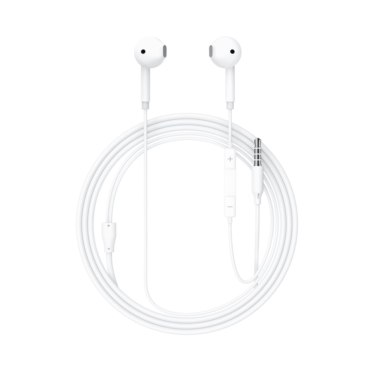 Acefast L14 trådbundna in-ear-hörlurar med mikrofon och 3,5 mm minijack – vita