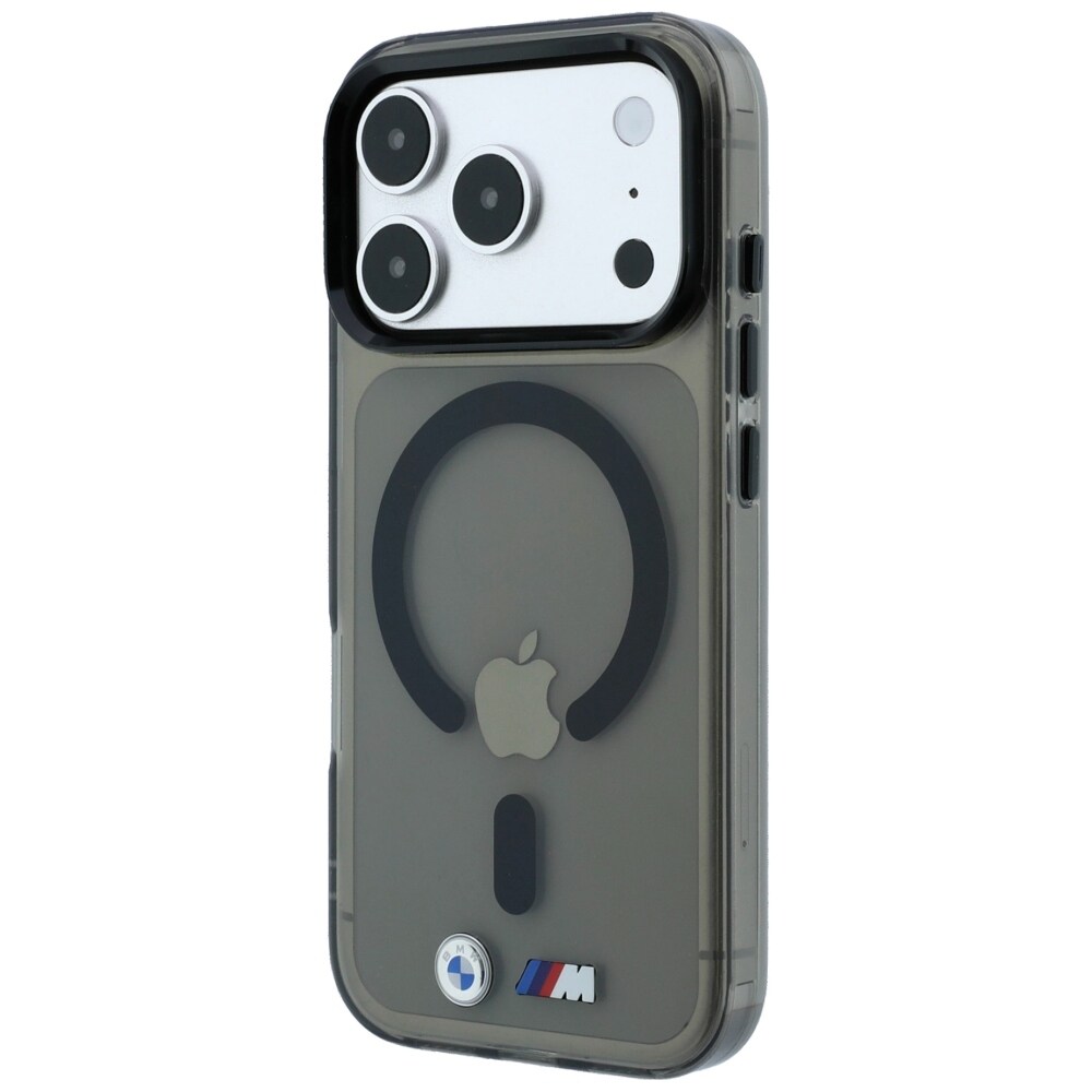 BMW M IML-etui m. blankt metal-logo/-detaljer og MagSafe til iPhone 17 Pro/18 Pro – Sort