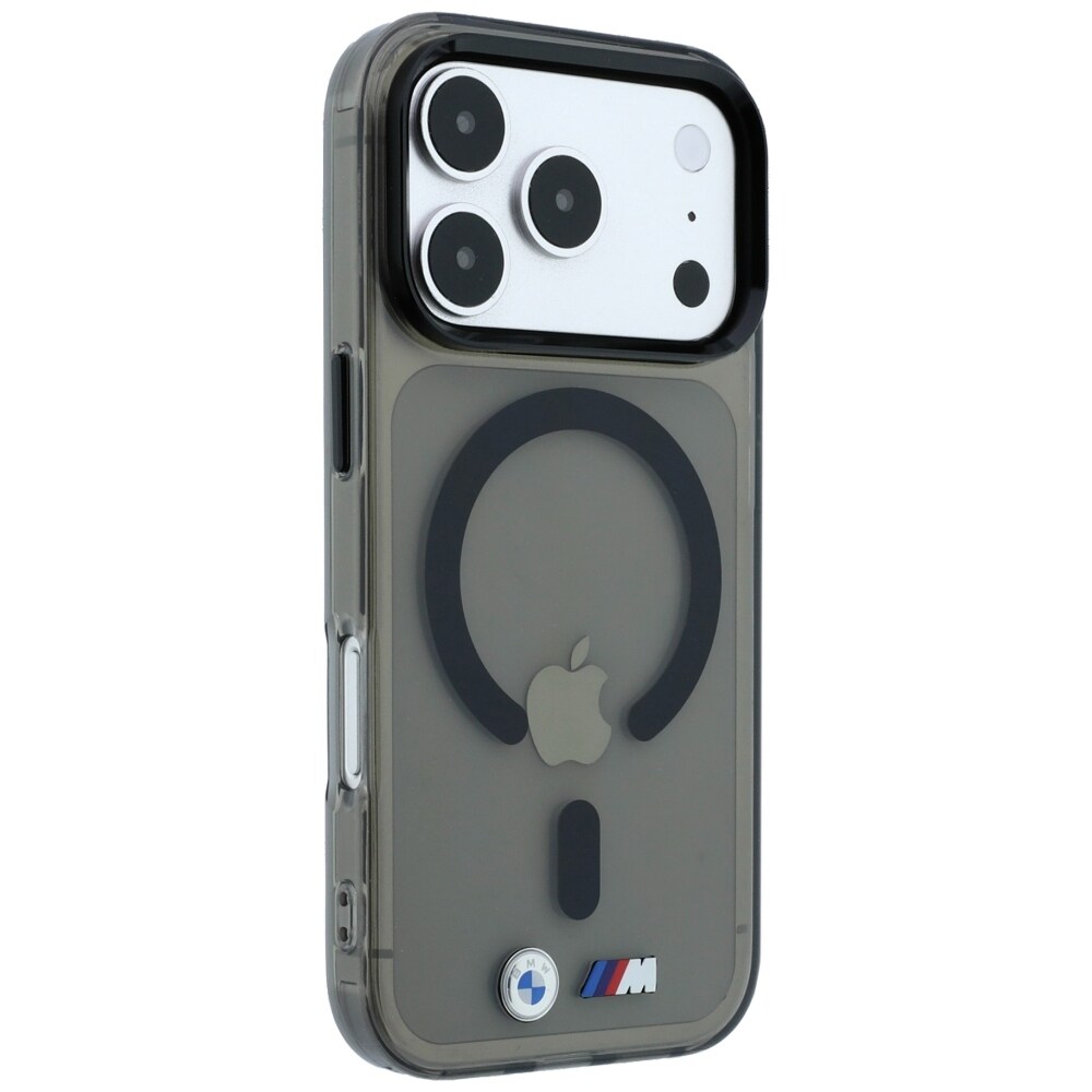 BMW M IML-etui m. blankt metal-logo/-detaljer og MagSafe til iPhone 17 Pro/18 Pro – Sort