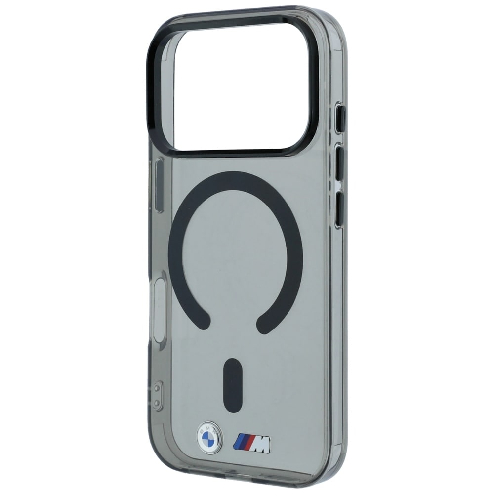 BMW M IML-etui m. blankt metal-logo/-detaljer og MagSafe til iPhone 17 Pro/18 Pro – Sort