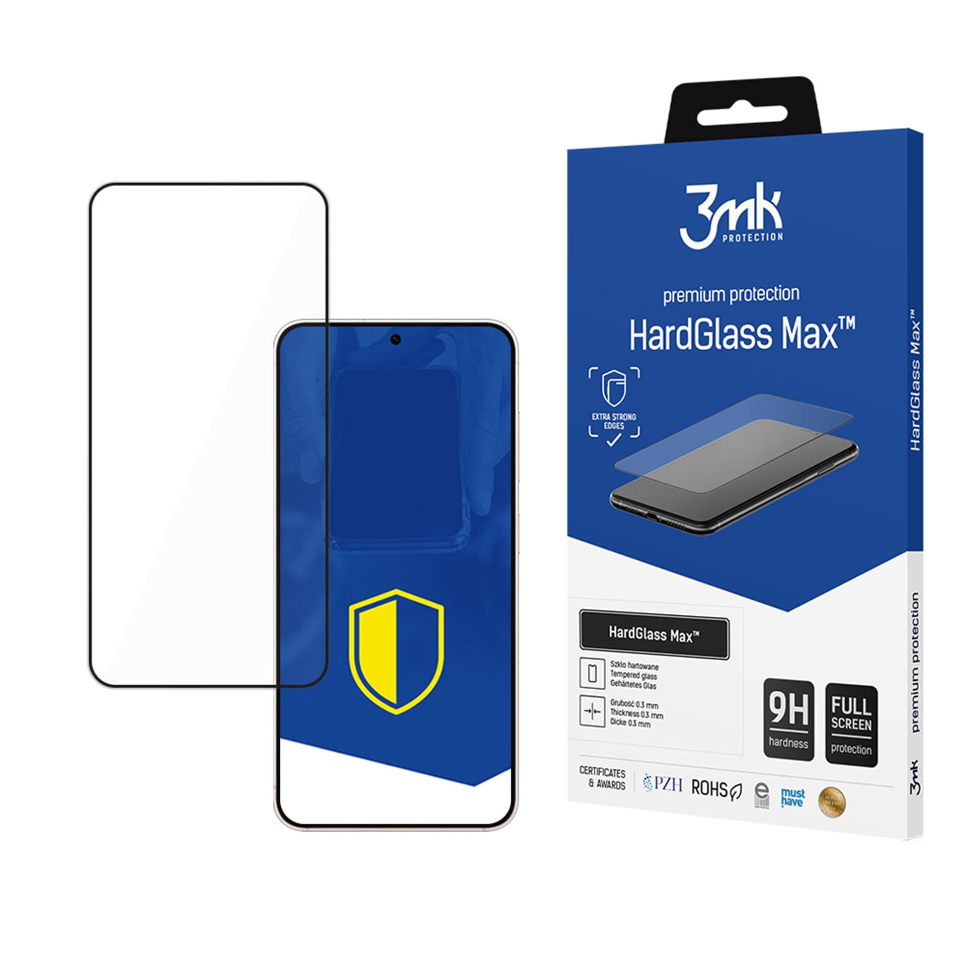 3mk HardGlass Max svart härdat glas till Samsung Galaxy S25 Edge