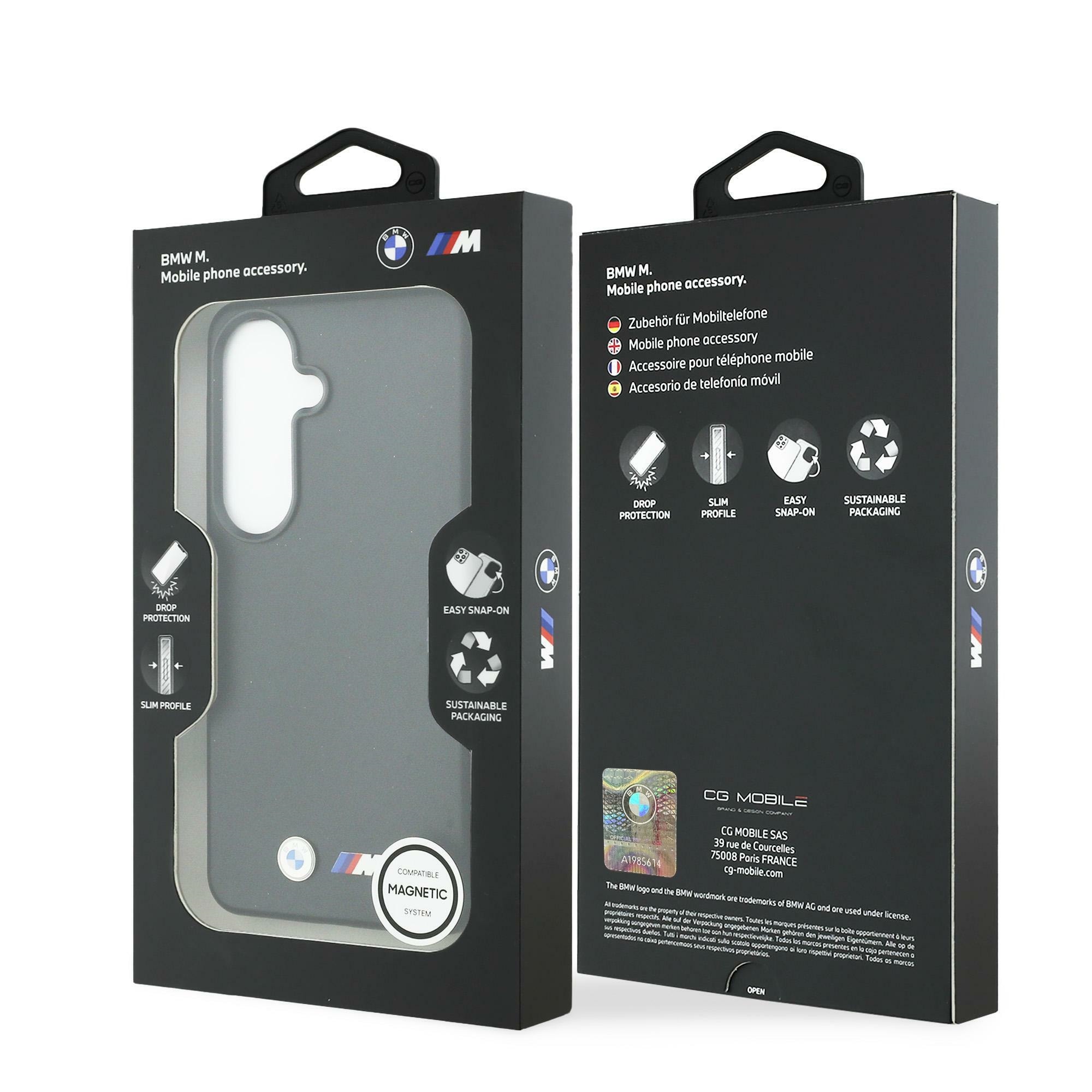 BMW M Metal-logo MagSafe-etui til Samsung Galaxy S26+ – Sort