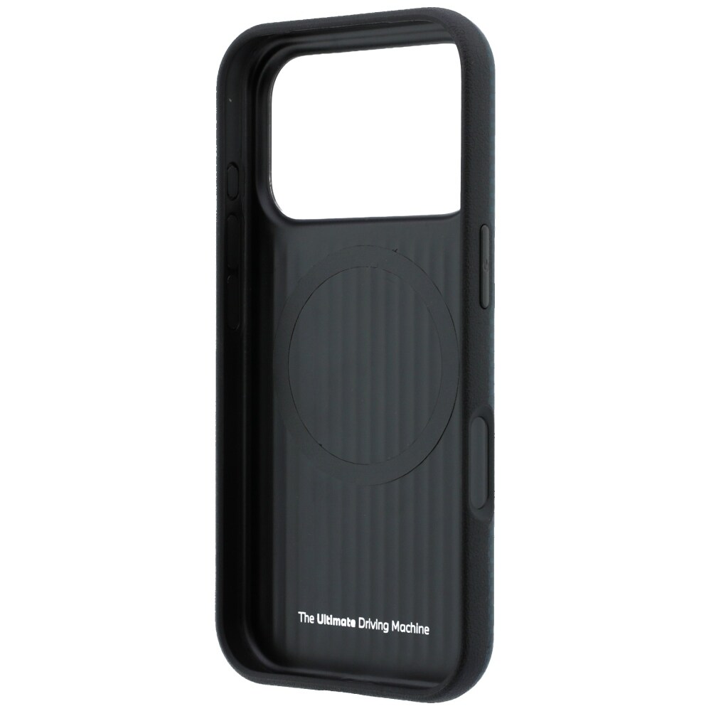 BMW M Quadrille Kevlar Metal-logo MagSafe-etui til iPhone 17 Pro / 18 Pro – marineblå