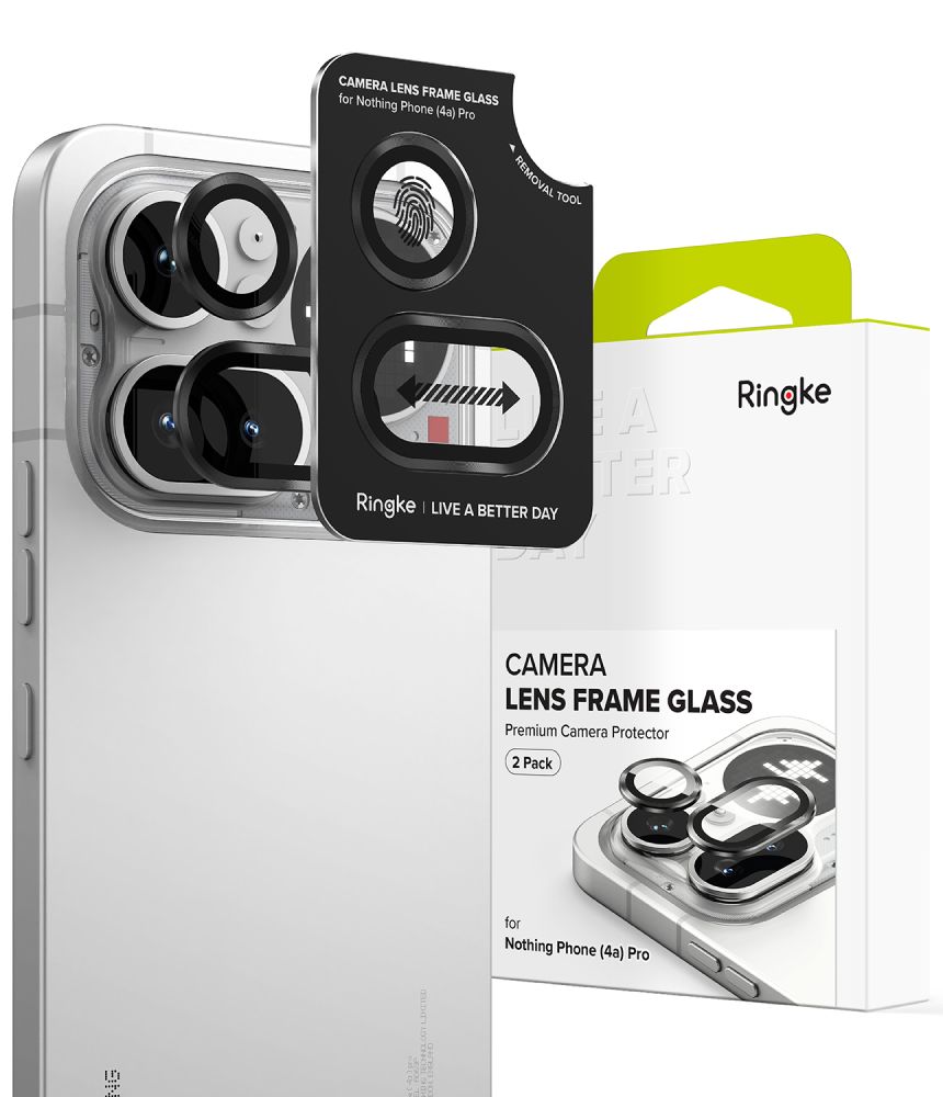 Ringke kameraskydd, 2-pack till Nothing Phone 4A Pro – svart