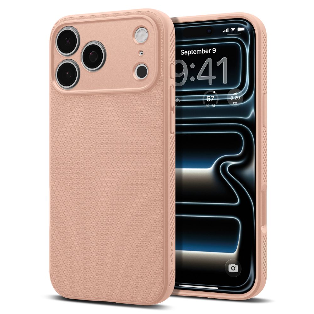 Spigen Liquid Air-fodral för iPhone 18 Pro Max / 17 Pro Max – Rosa