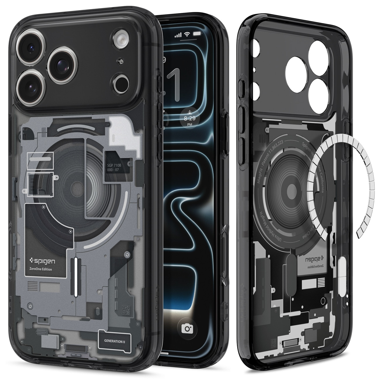 Spigen Ultra Hybrid MagSafe Zero One-etui til iPhone 18 Pro / 17 Pro – sort