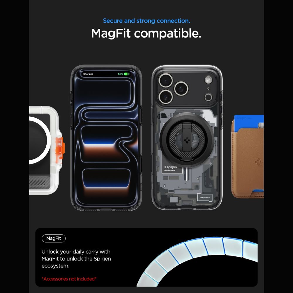 Spigen Ultra Hybrid MagSafe Zero One-etui til iPhone 18 Pro / 17 Pro – sort