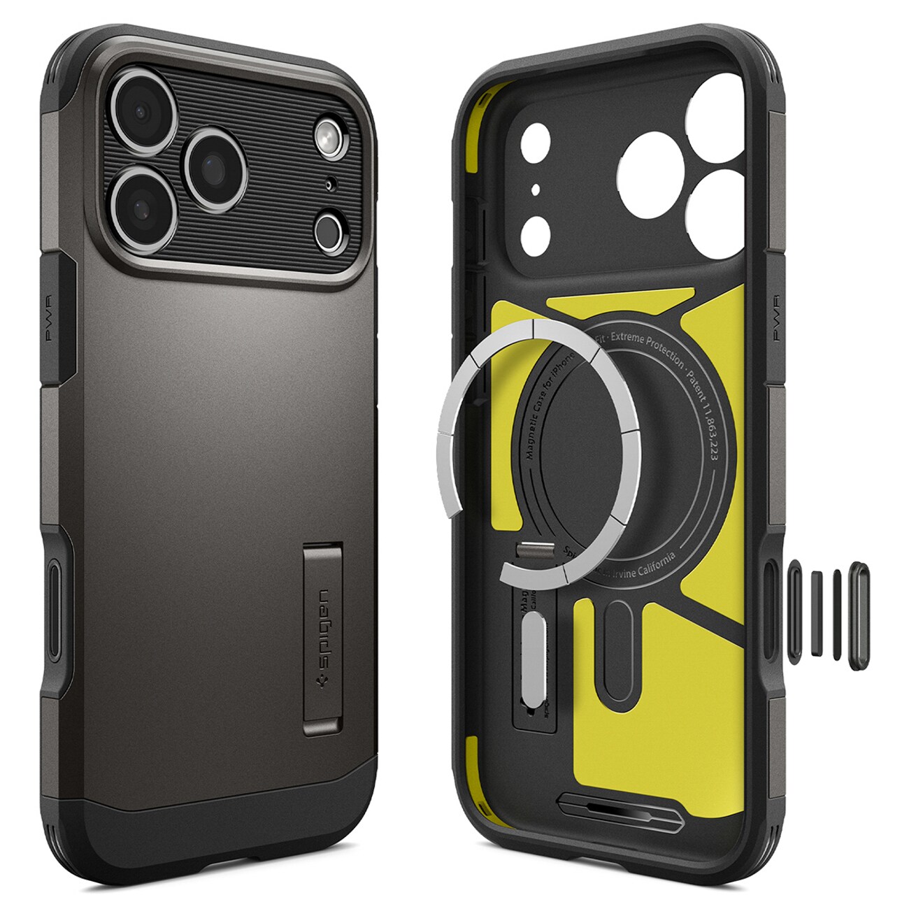 Spigen Tough Armor MagSafe-etui til iPhone 18 Pro / 17 Pro – sort