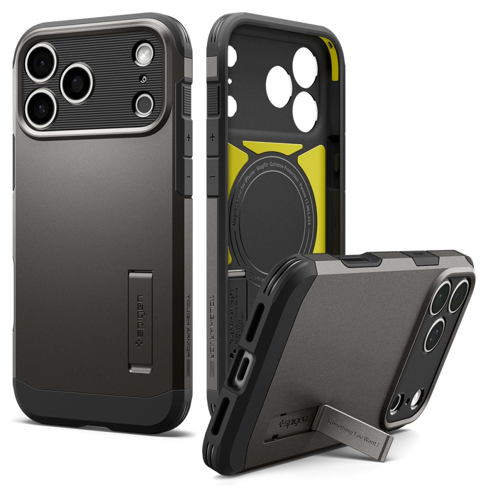 Spigen Tough Armor MagSafe-etui til iPhone 18 Pro / 17 Pro – sort