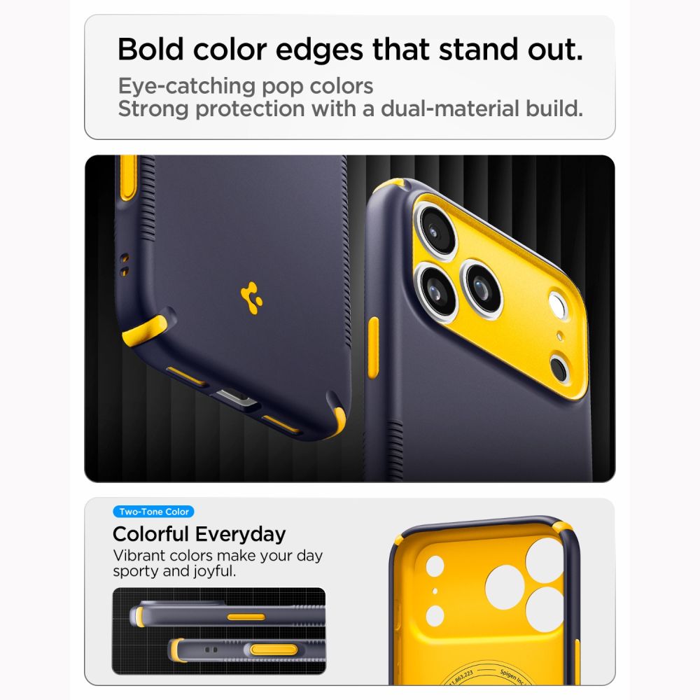 Spigen Nano Pop MagSafe-etui til iPhone 18 Pro / 17 Pro – Blå