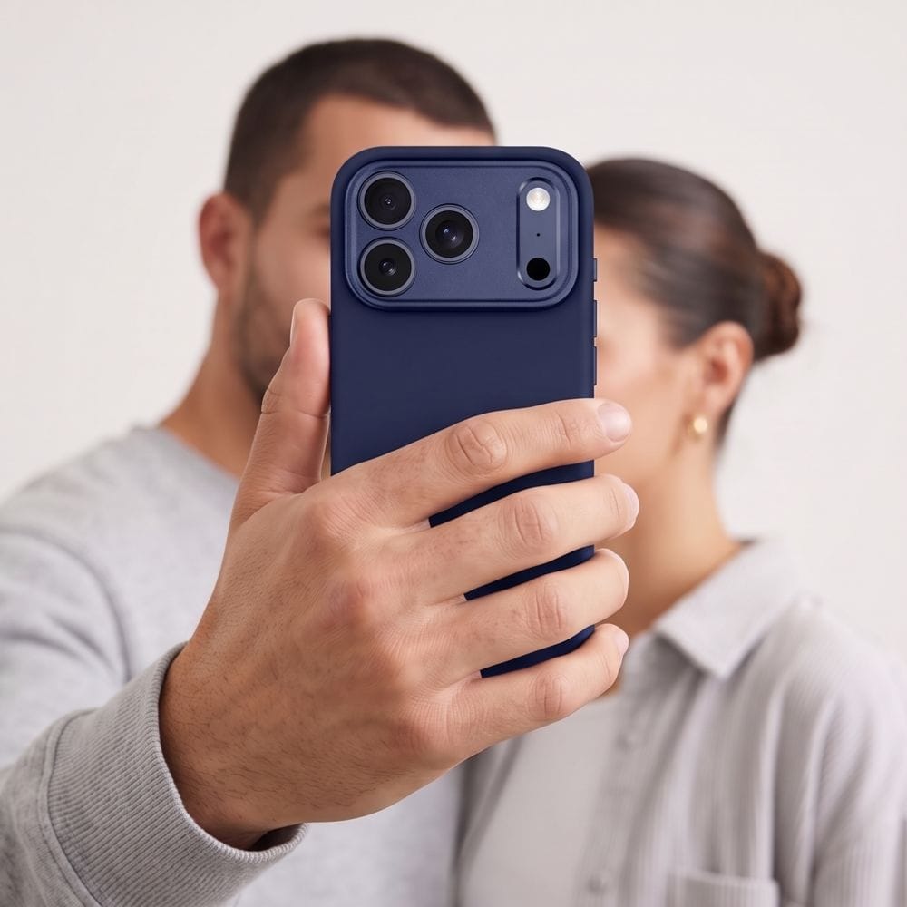 Tech-Protect Uniq MagSafe CC-etui til iPhone 18 Pro Max / 17 Pro Max – marineblå