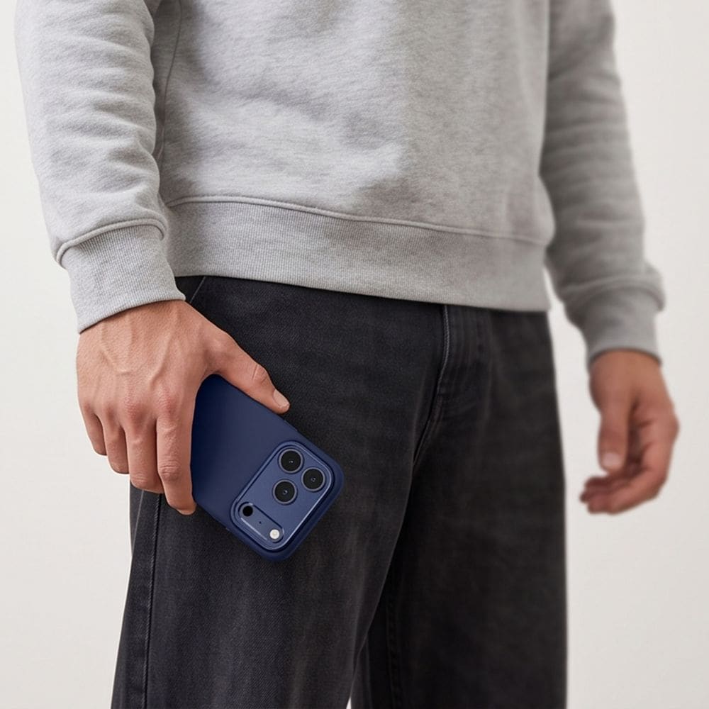 Tech-Protect Uniq MagSafe CC-etui til iPhone 18 Pro Max / 17 Pro Max – marineblå