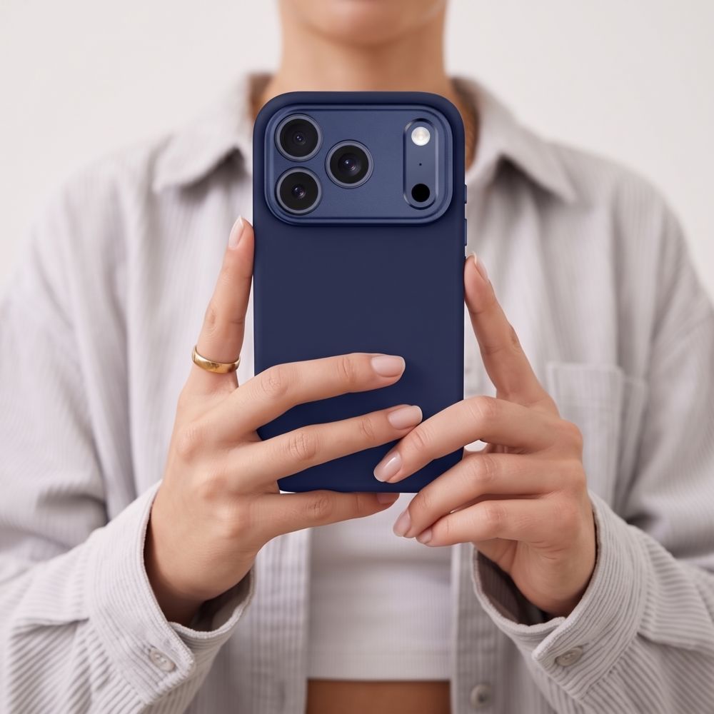 Tech-Protect Uniq MagSafe CC-etui til iPhone 18 Pro Max / 17 Pro Max – marineblå