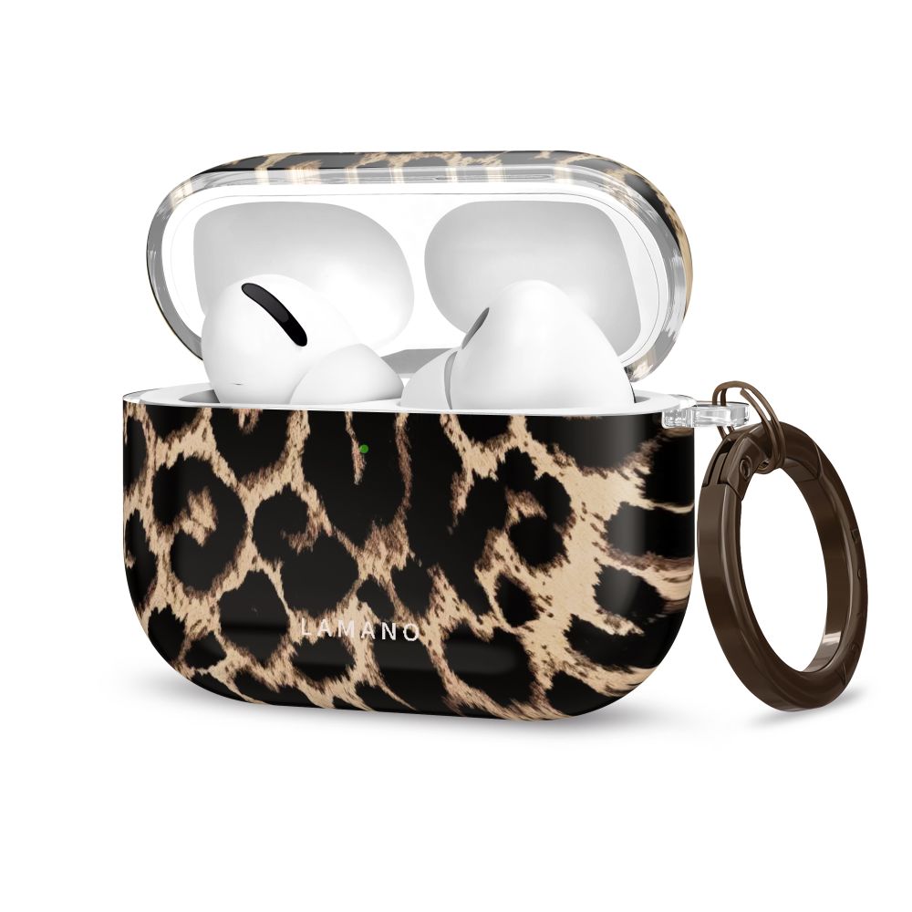 Tech-Protect Lamano-fodral för AirPods Pro 3 – svart och brunt