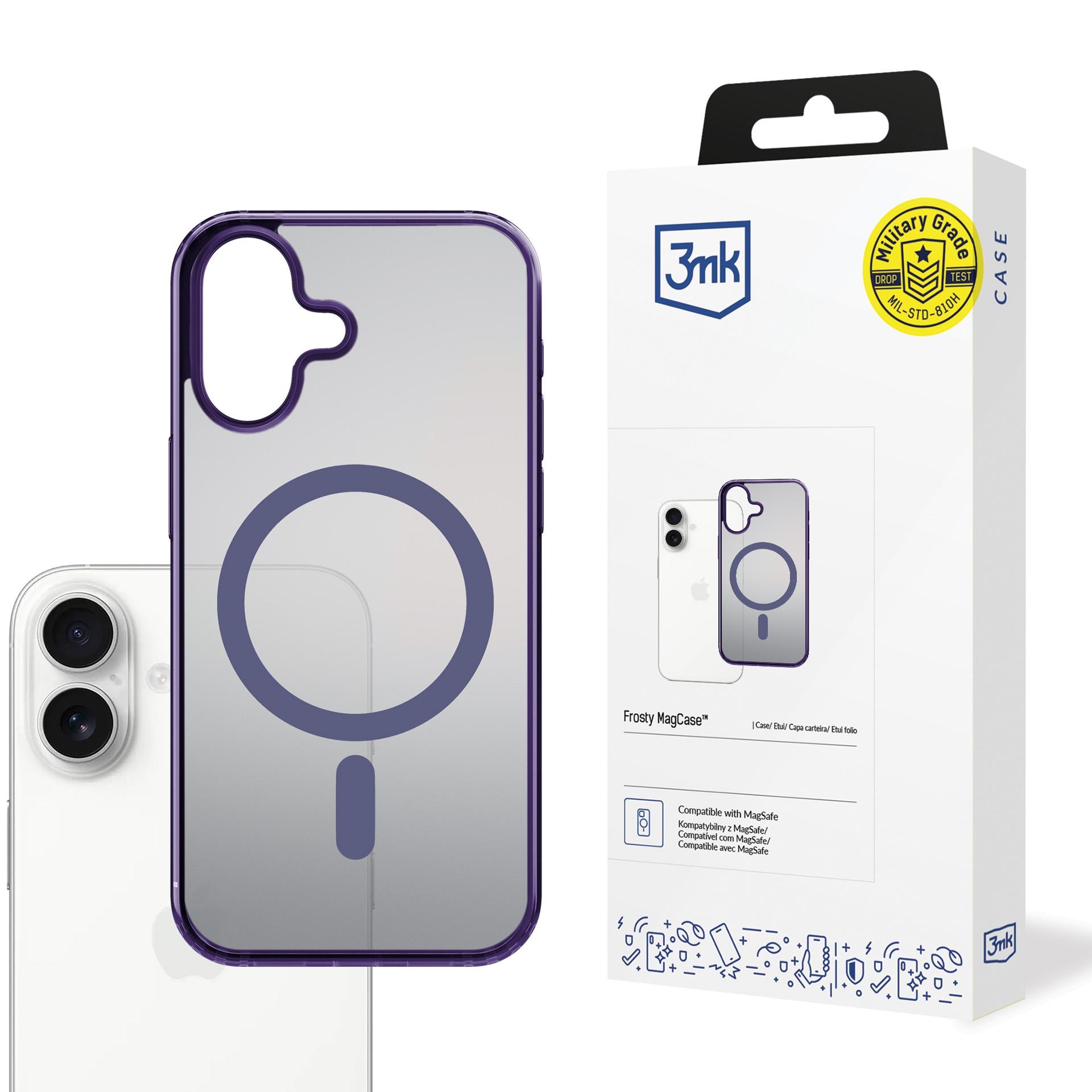 3mk Frosty MagCase för iPhone 17 – lila