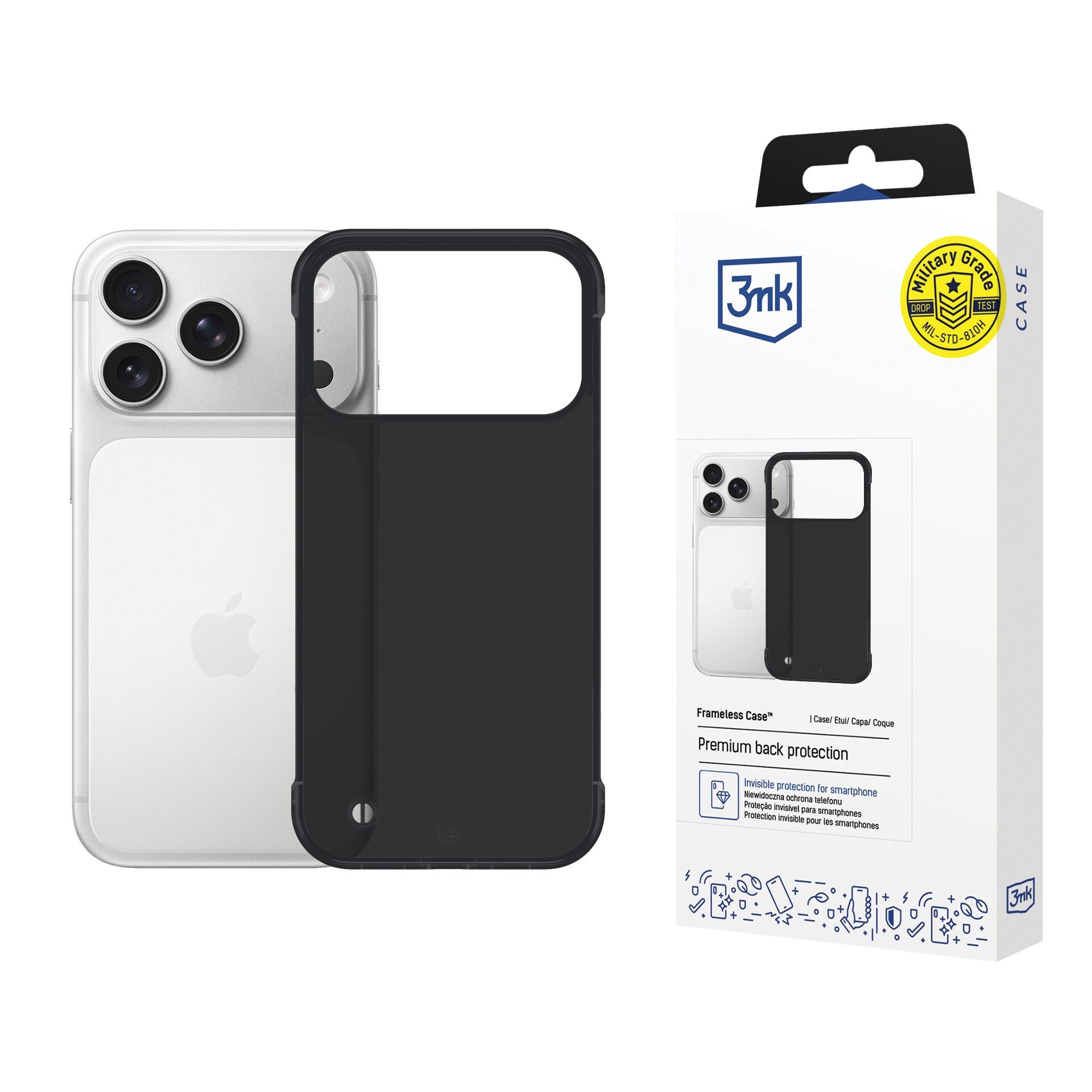 3mk Just20g matt skal till Apple iPhone 17 Pro – matt svart