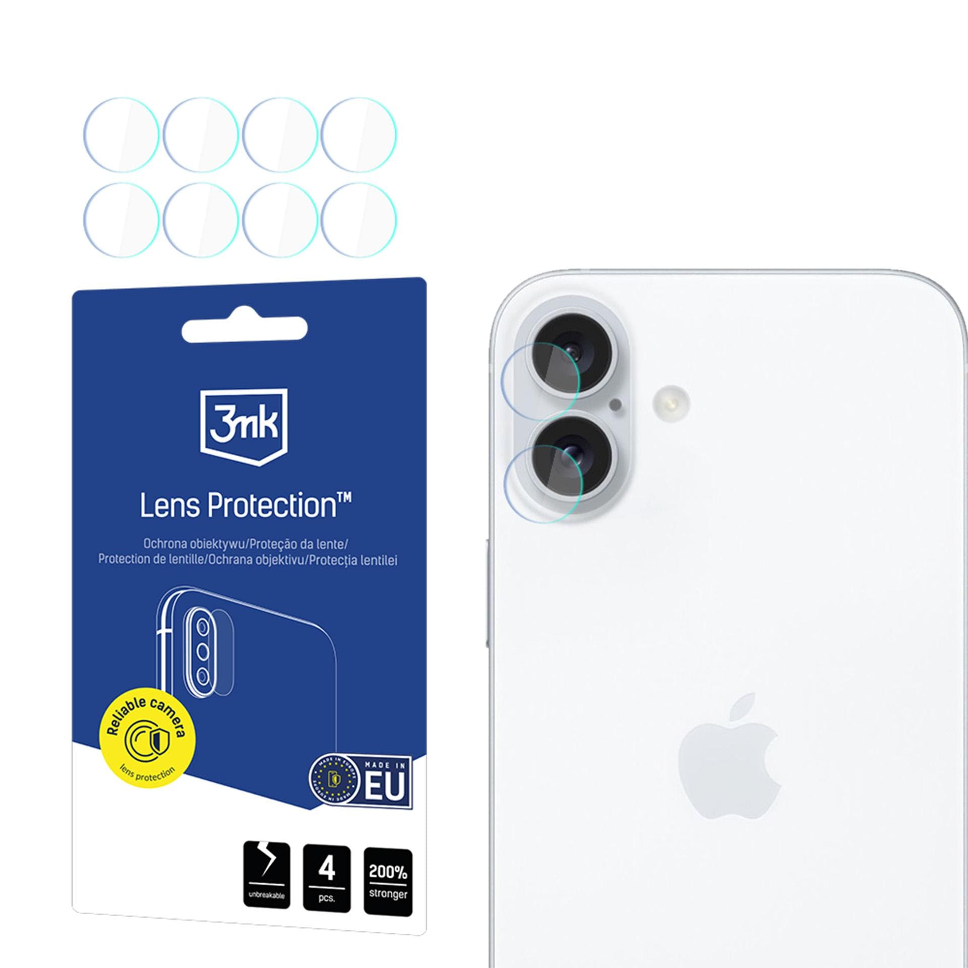 3mk Linsskydd – Kameralinsglas för Apple iPhone 17