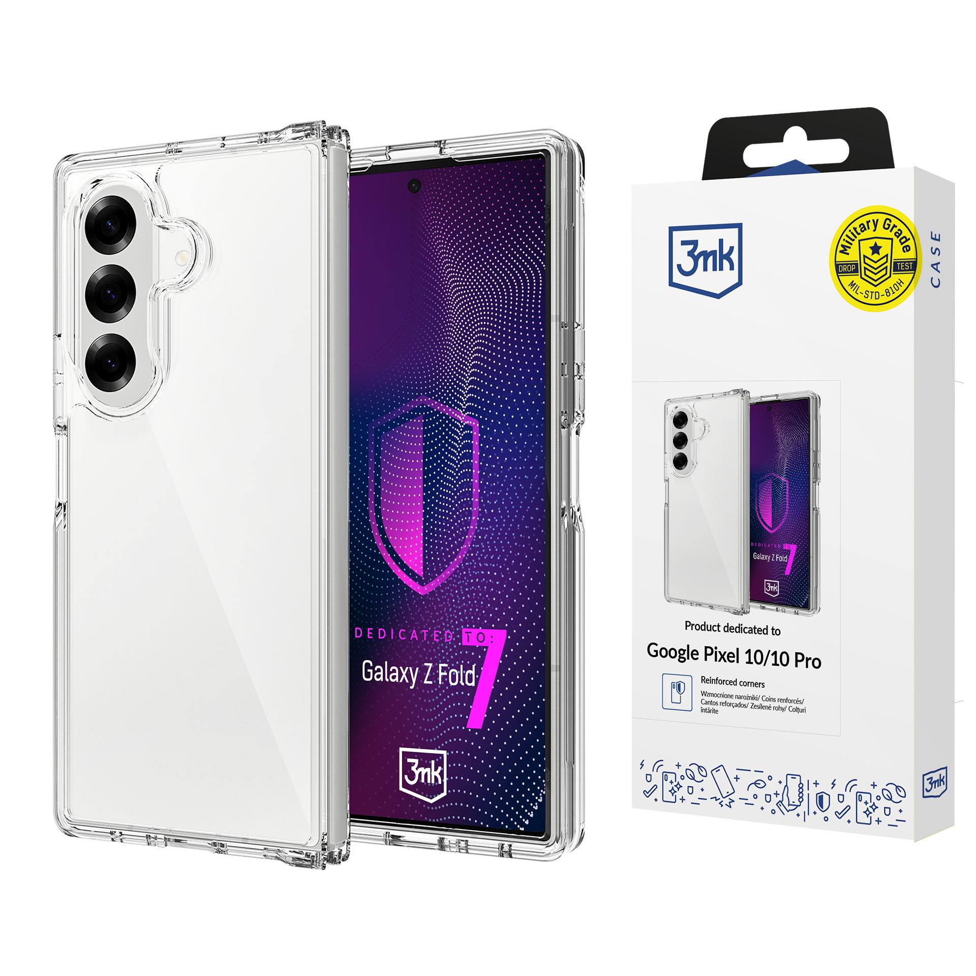 3mk Armor-fodral till Samsung Galaxy Z Fold 7 – genomskinligt