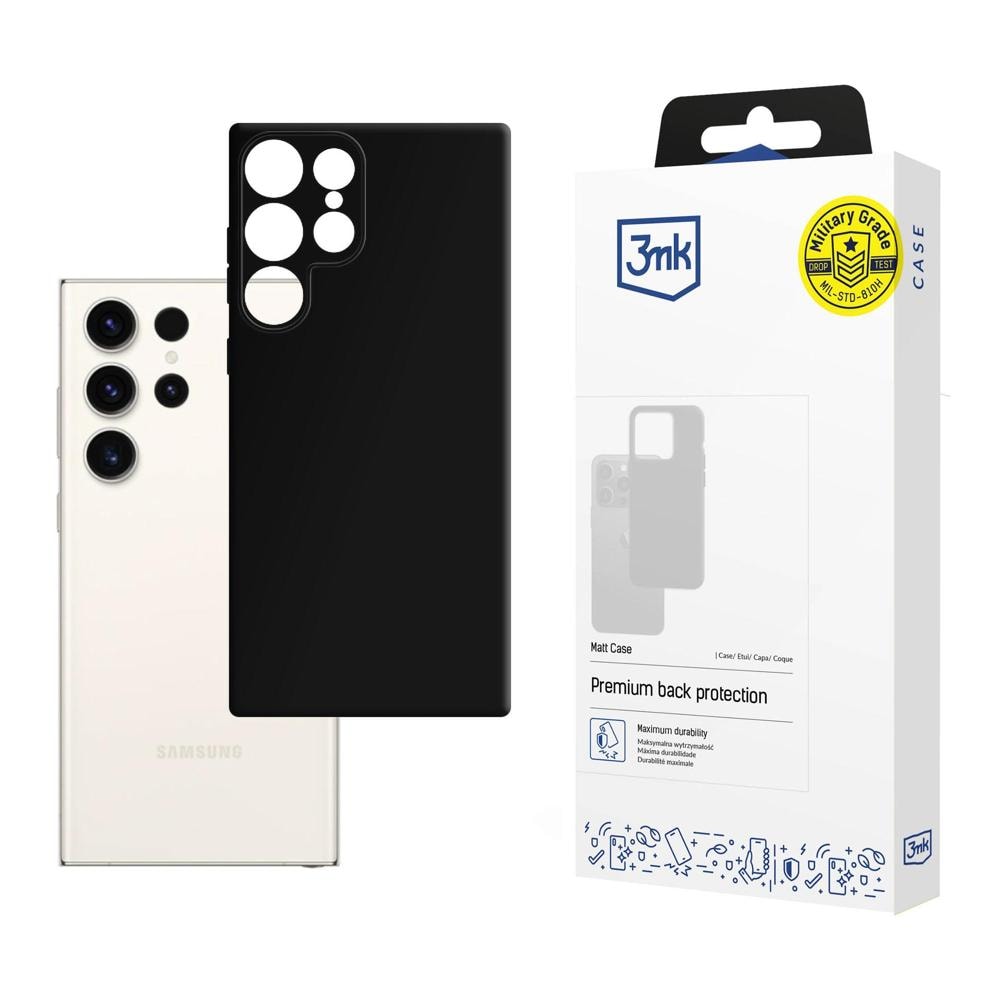 3mk matt skal till Samsung Galaxy S24 Ultra – svart