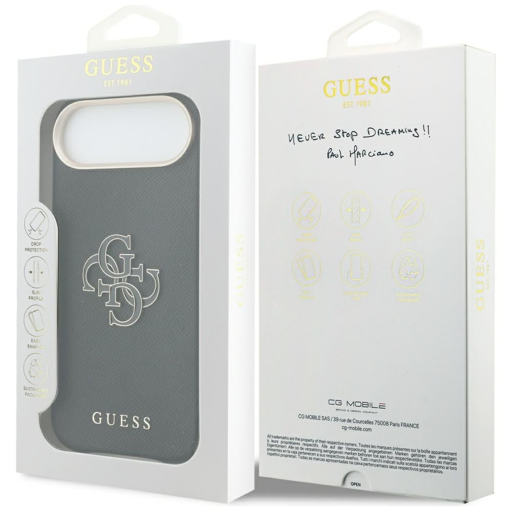 Guess FW Resin Logo iPhone Air-etui – Sort