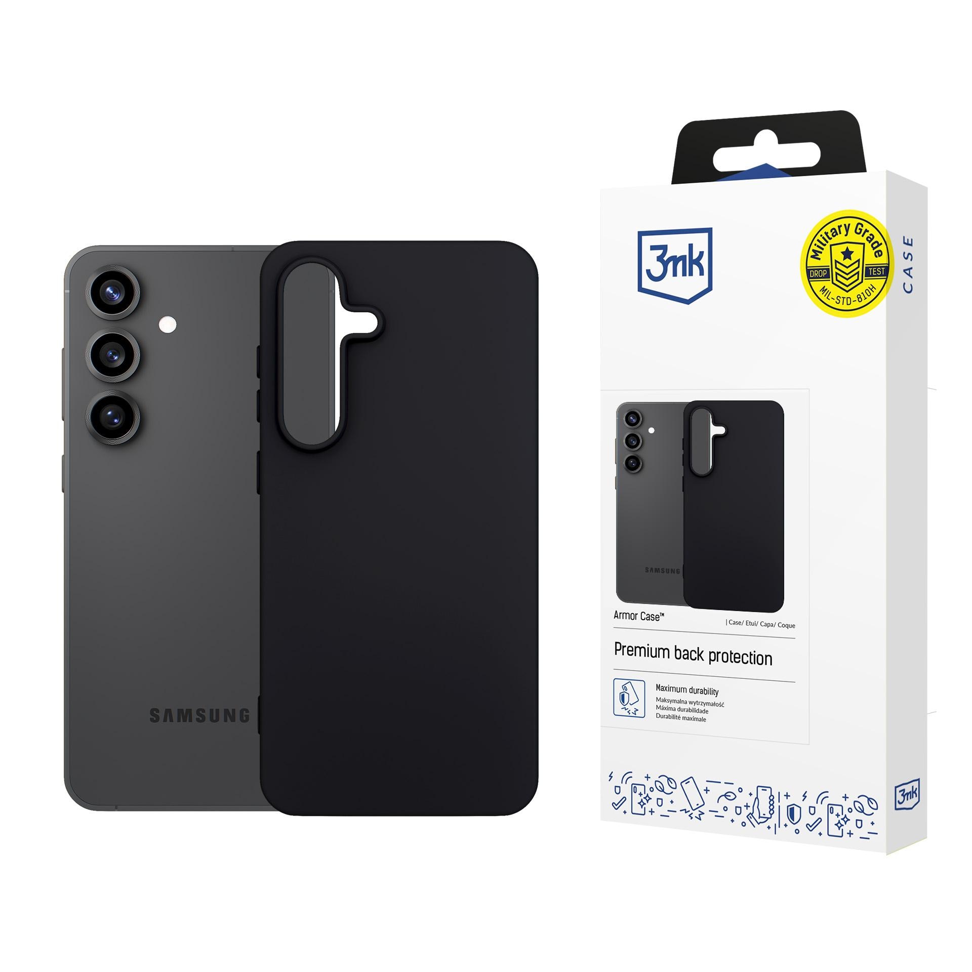 3mk matt skal till Samsung Galaxy S25 FE – matt svart