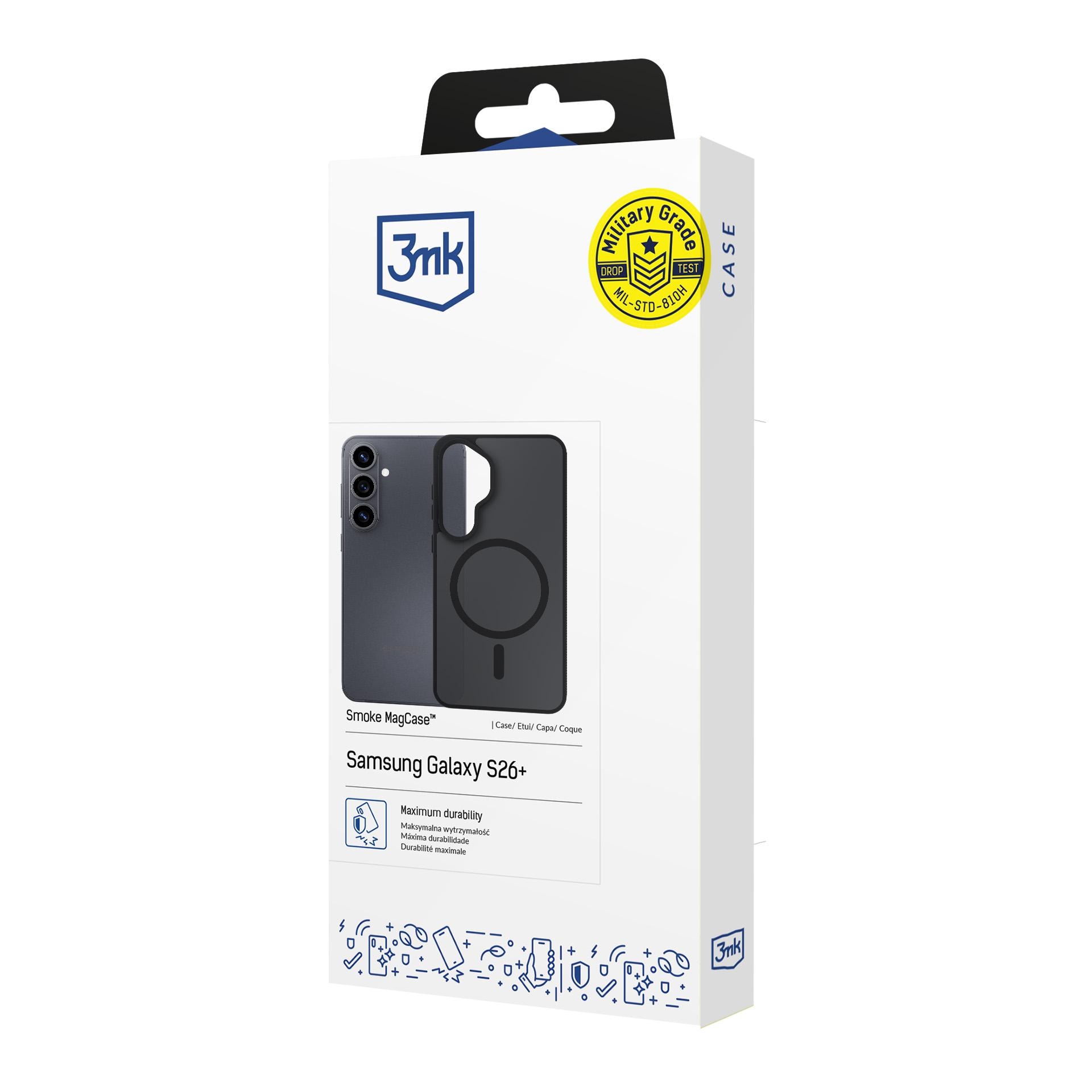 3mk Smoke MagCase til Samsung Galaxy S26+ – Sort