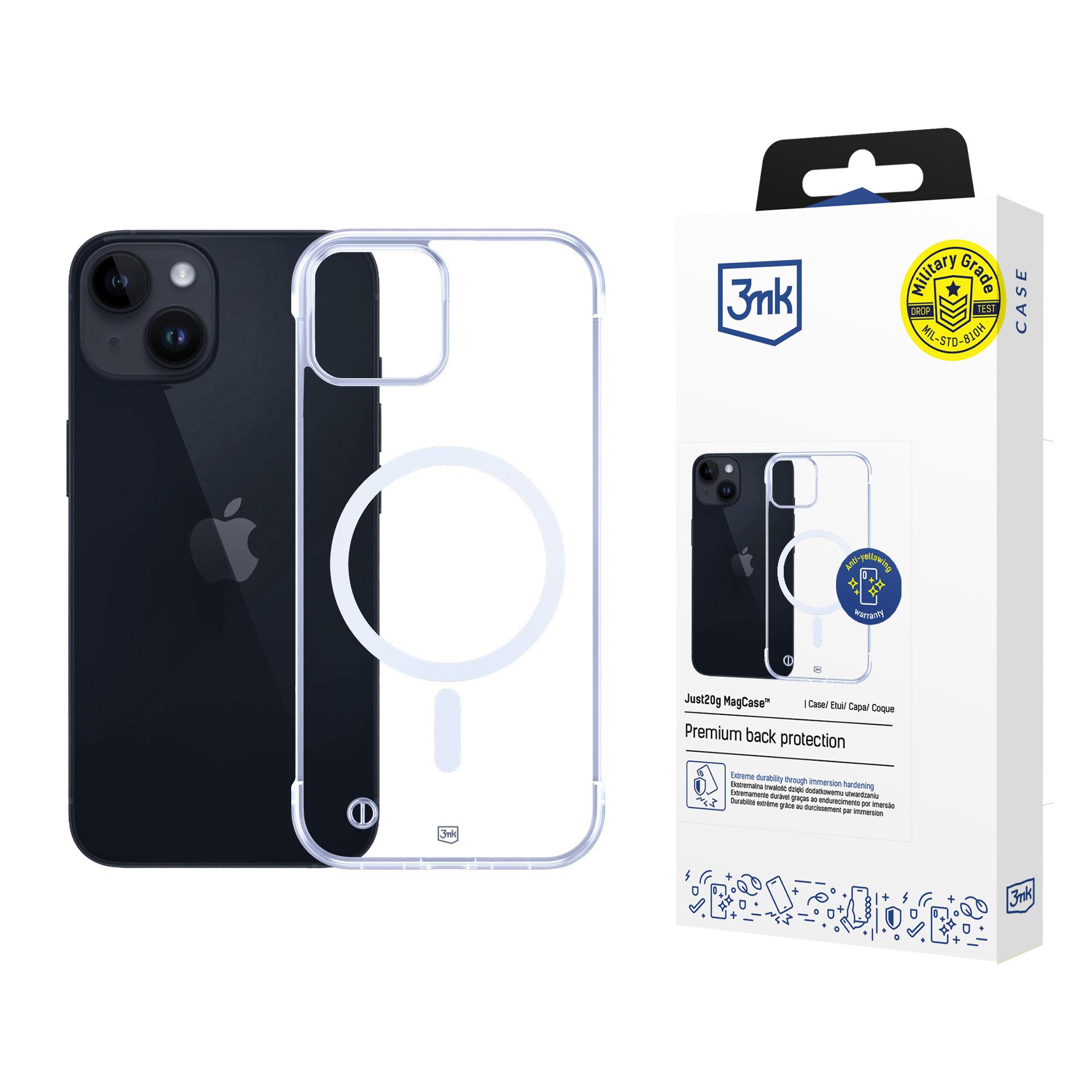 3mk Just20g MagCase för iPhone 14 – genomskinligt