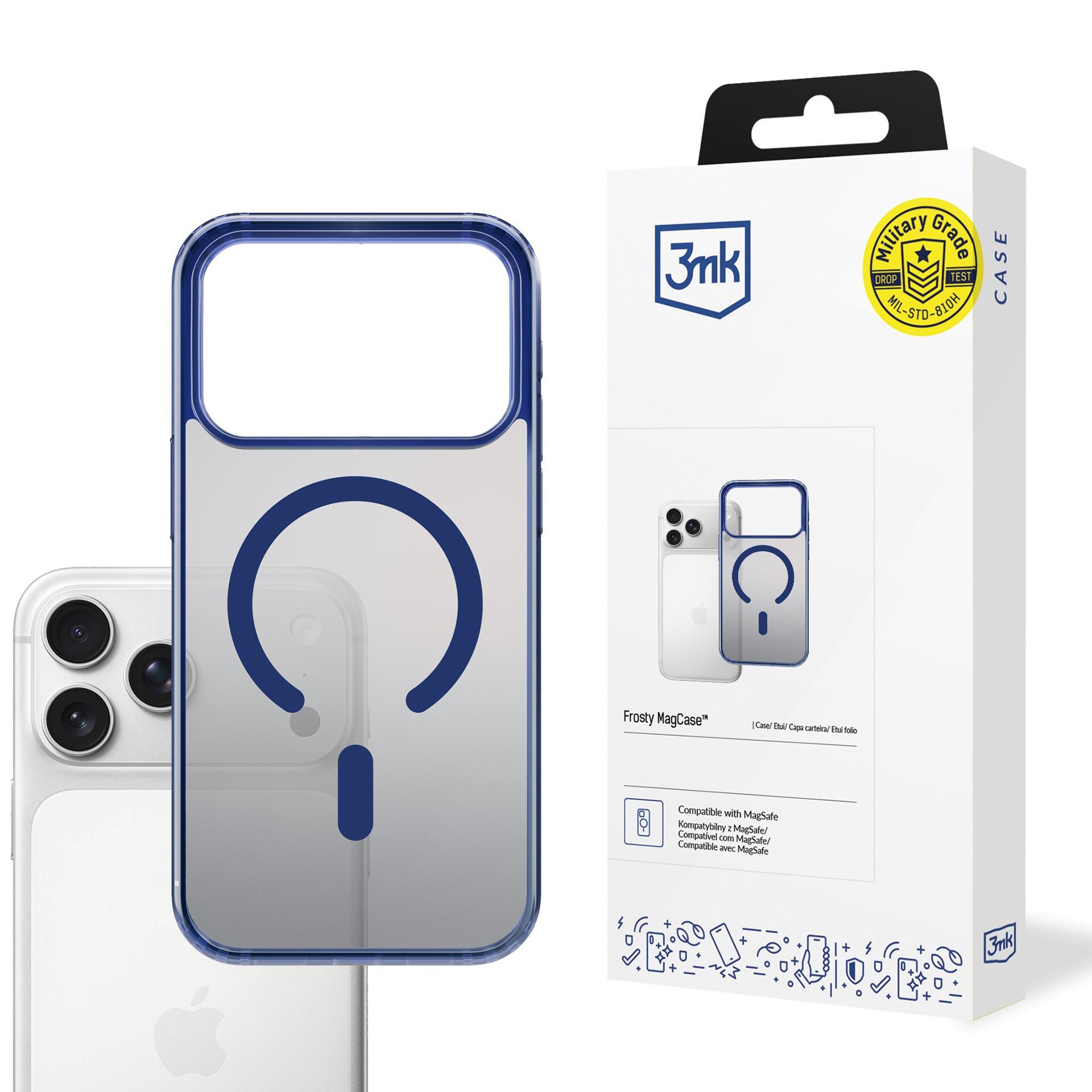 3mk Frosty MagCase till iPhone 17 Pro – Blå