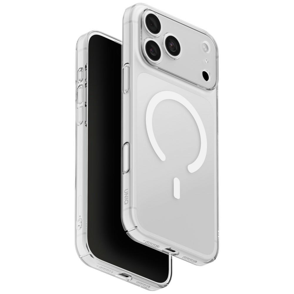 Uniq Airsuit Magclick-laddningsfodral för iPhone 18 Pro Max / 17 Pro Max – genomskinligt