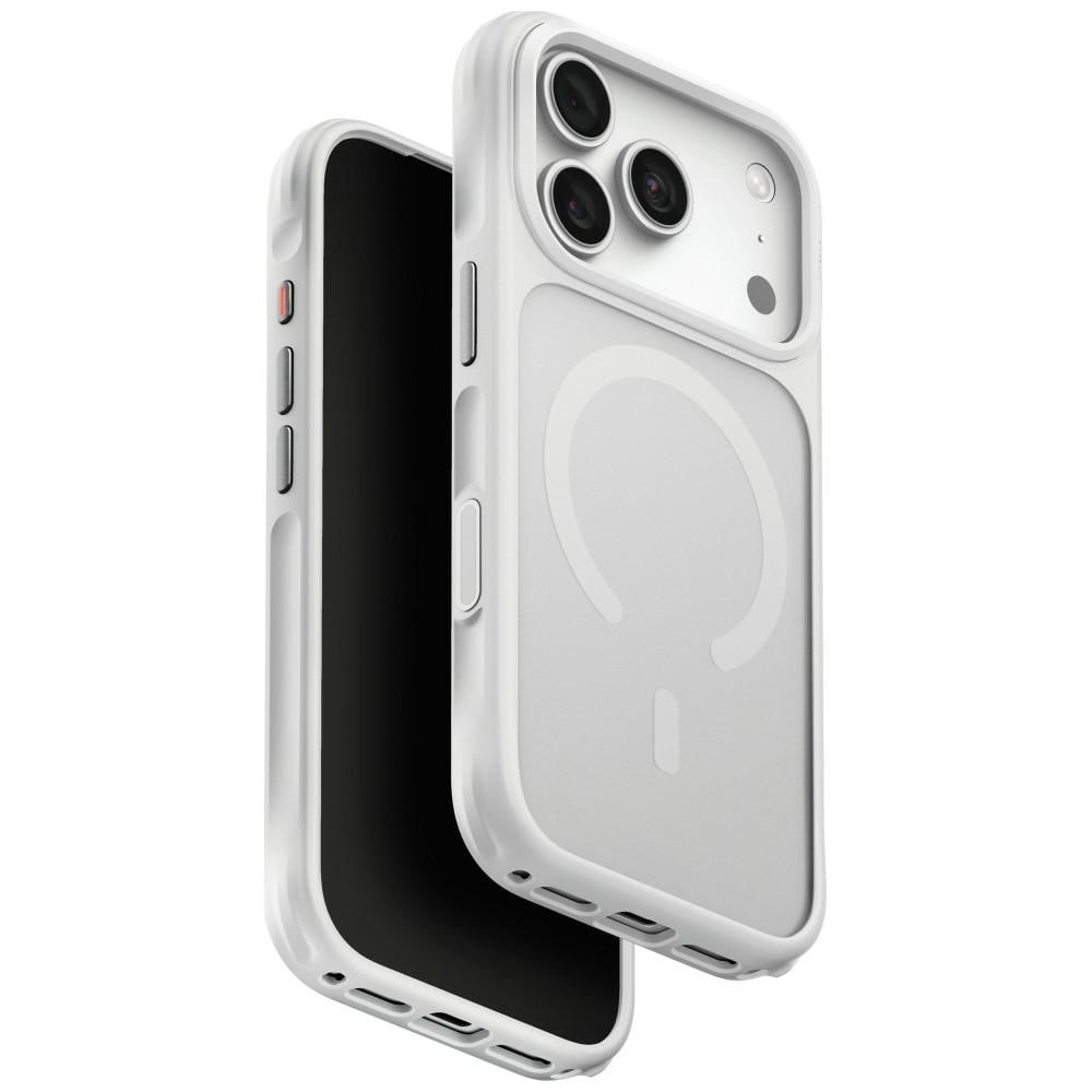 Uniq Veren Magclick-laddningsfodral för iPhone 18 Pro / 17 Pro – Vit