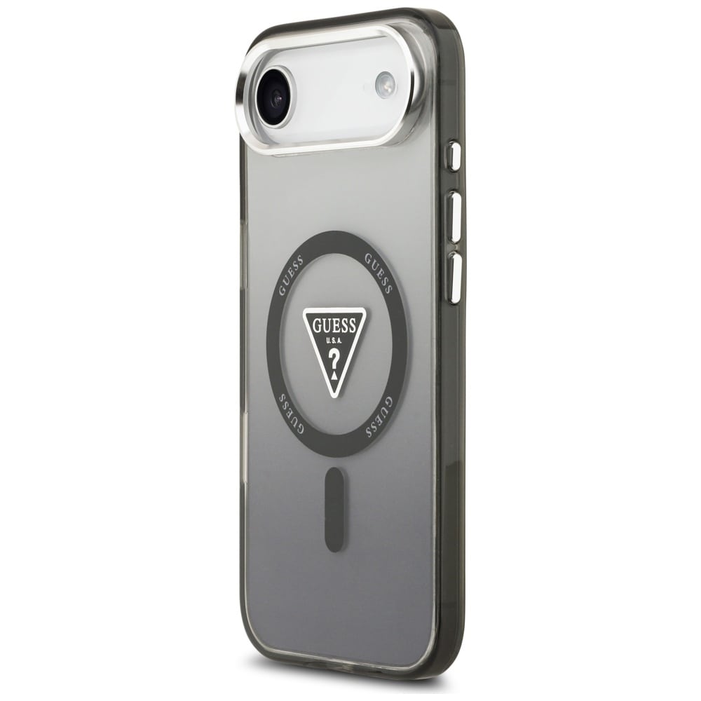 Guess IML Gradient Triangle Logo MagSafe-etui til iPhone Air – sort