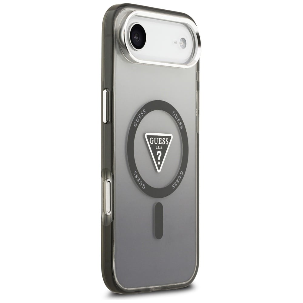 Guess IML Gradient Triangle Logo MagSafe-etui til iPhone Air – sort