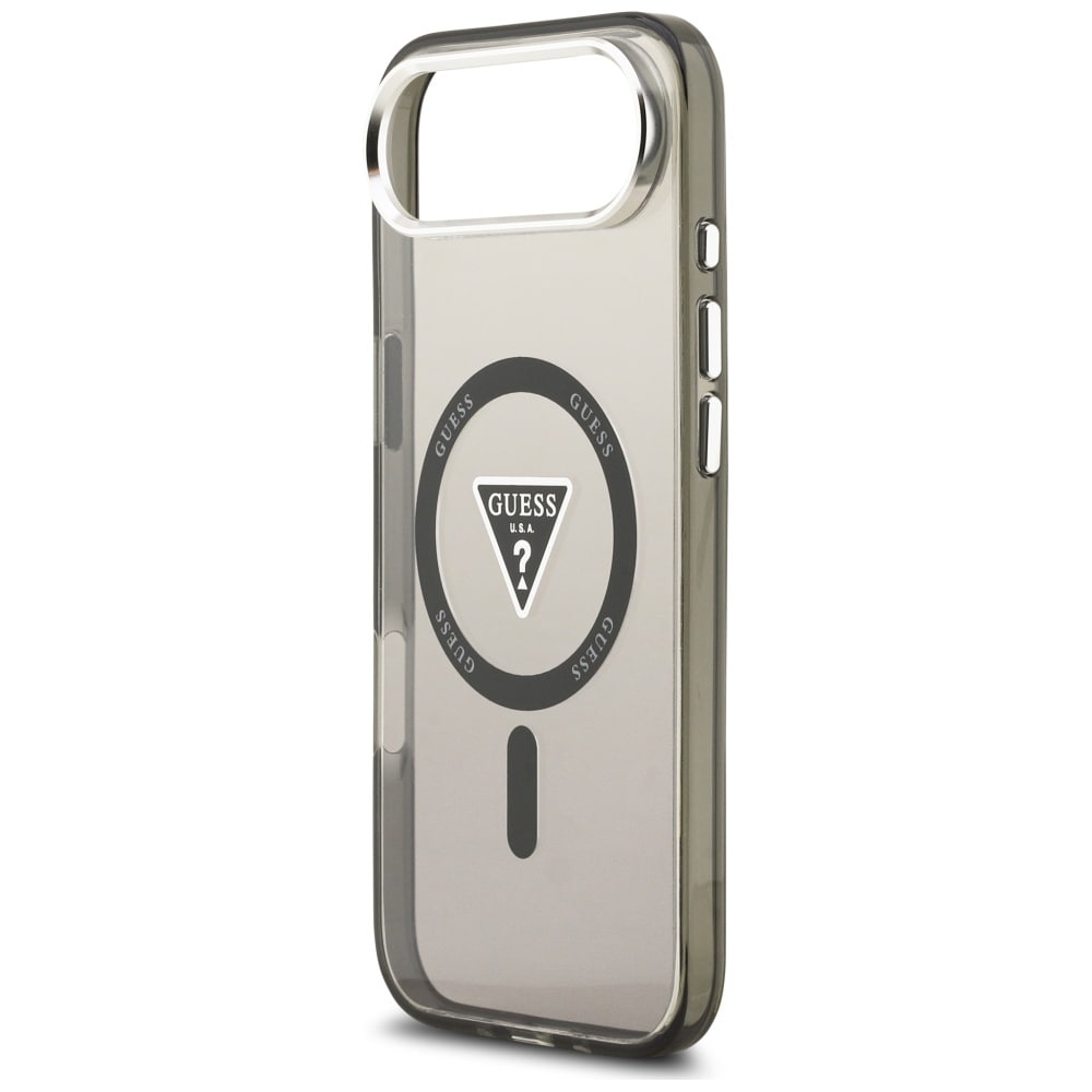 Guess IML Gradient Triangle Logo MagSafe-etui til iPhone Air – sort