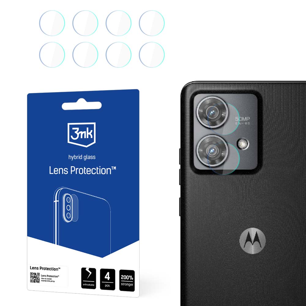 3mk Lens Protection™ hybridkameraglas för Motorola Edge 40 Neo