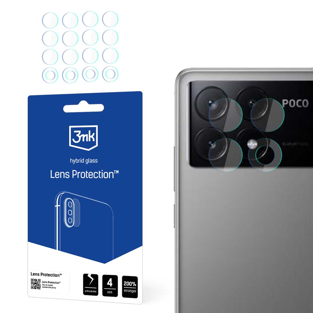 3mk Lens Protection™ hybridkameraglas för Xiaomi Poco X6 Pro 5G