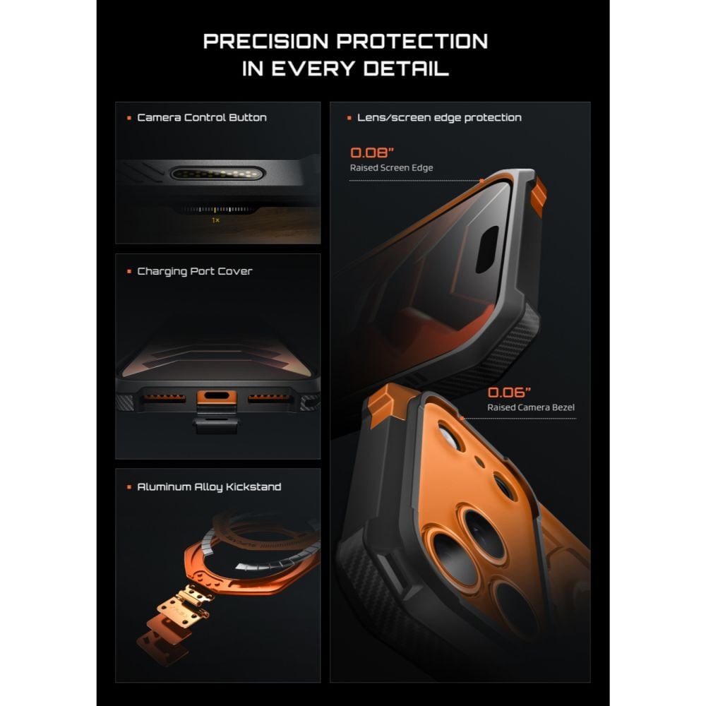Supcase UB Grip Mag MagSafe-etui til iPhone 18 Pro Max / 17 Pro Max – Orange