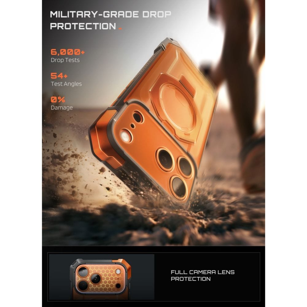Supcase UB Grip Mag MagSafe-etui til iPhone 18 Pro Max / 17 Pro Max – Orange