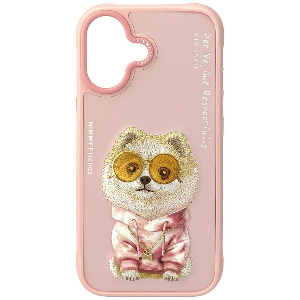 Nimmy Glasses Cool nag iPhone 17-fodral – Rosa