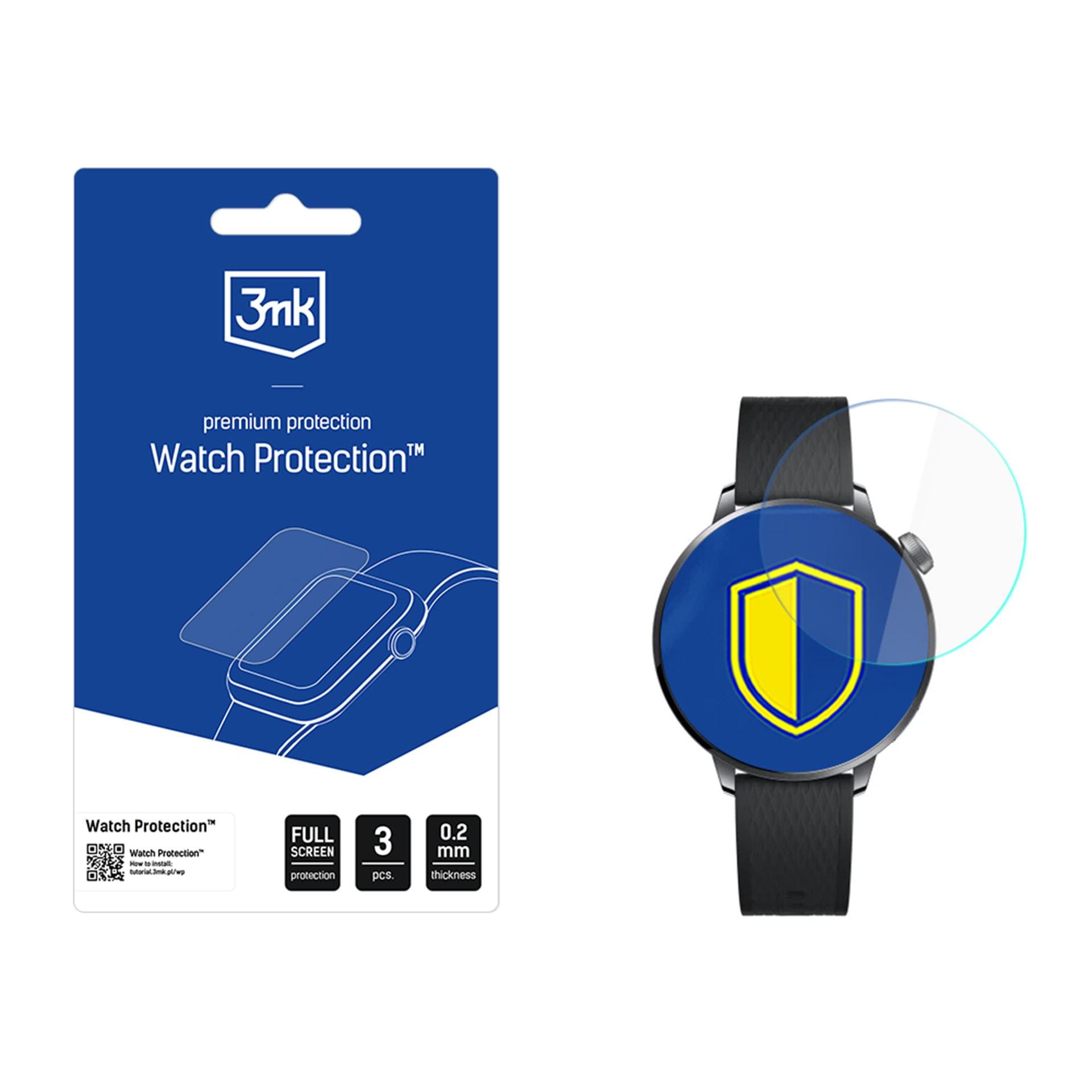 3mk Watch Protection ARC skärmskydd för OnePlus Watch 3 43 mm