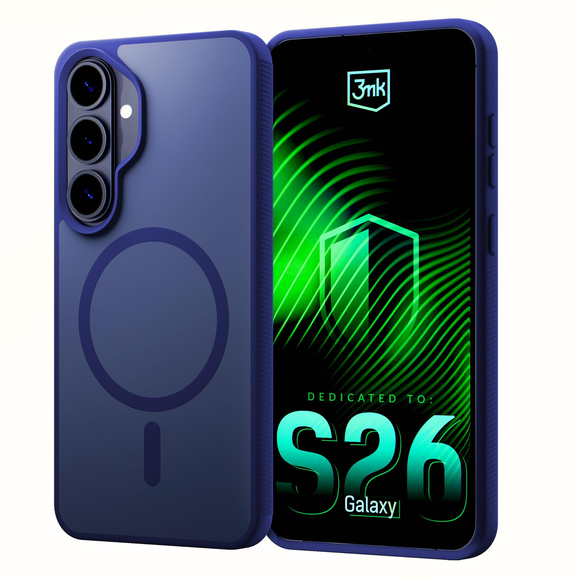 3mk Smoke MagCase till Samsung Galaxy S26+ – marinblå