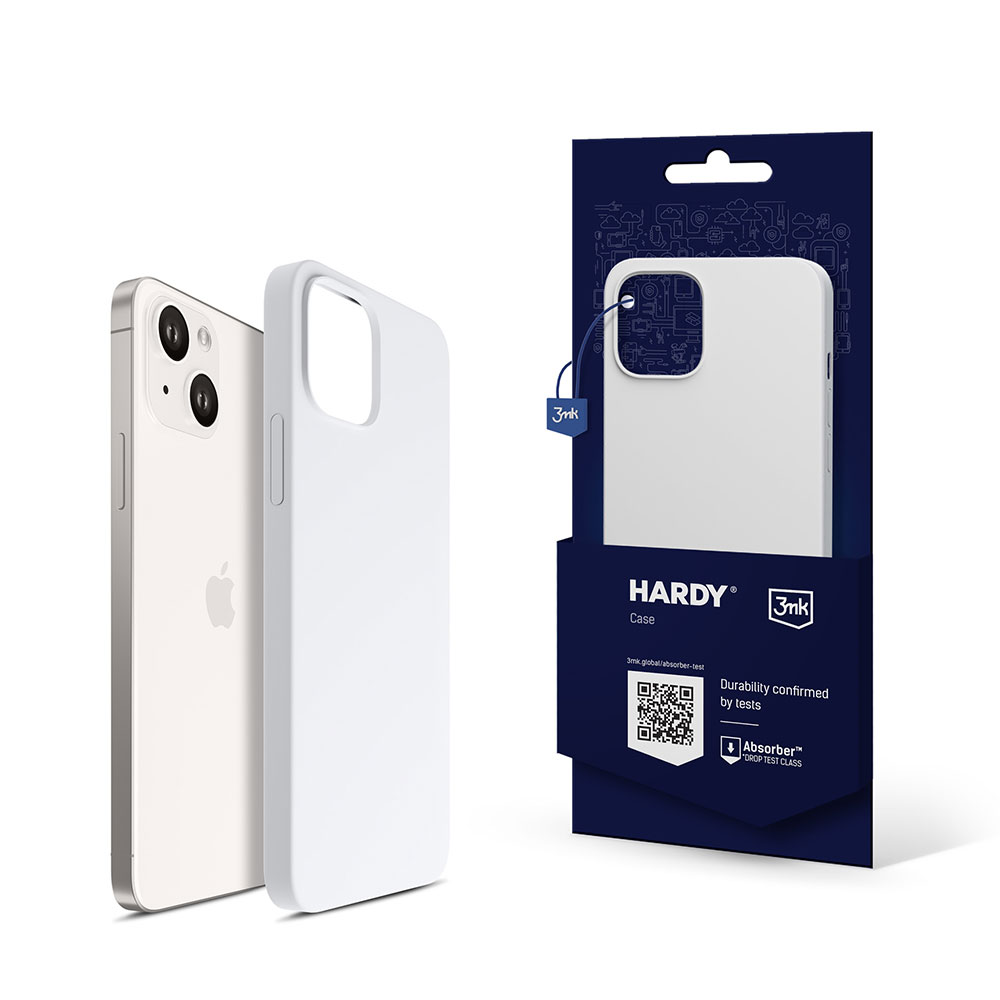 3mk Hardy MagCase i silikon för iPhone 14 Plus – Vit