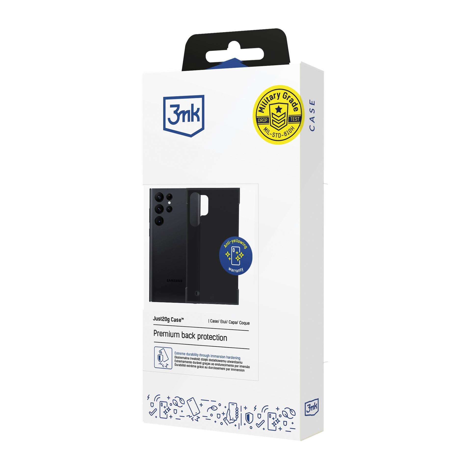 3mk Just20g mat etui til Samsung Galaxy S24+ – mat sort