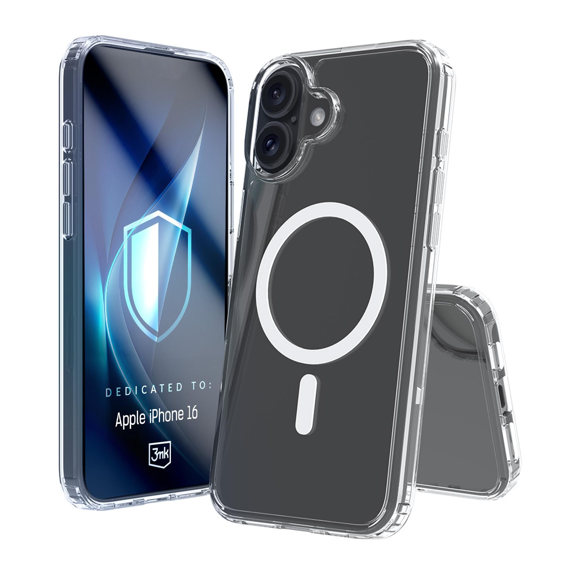 3mk Armor MagCase för iPhone 16 – transparent