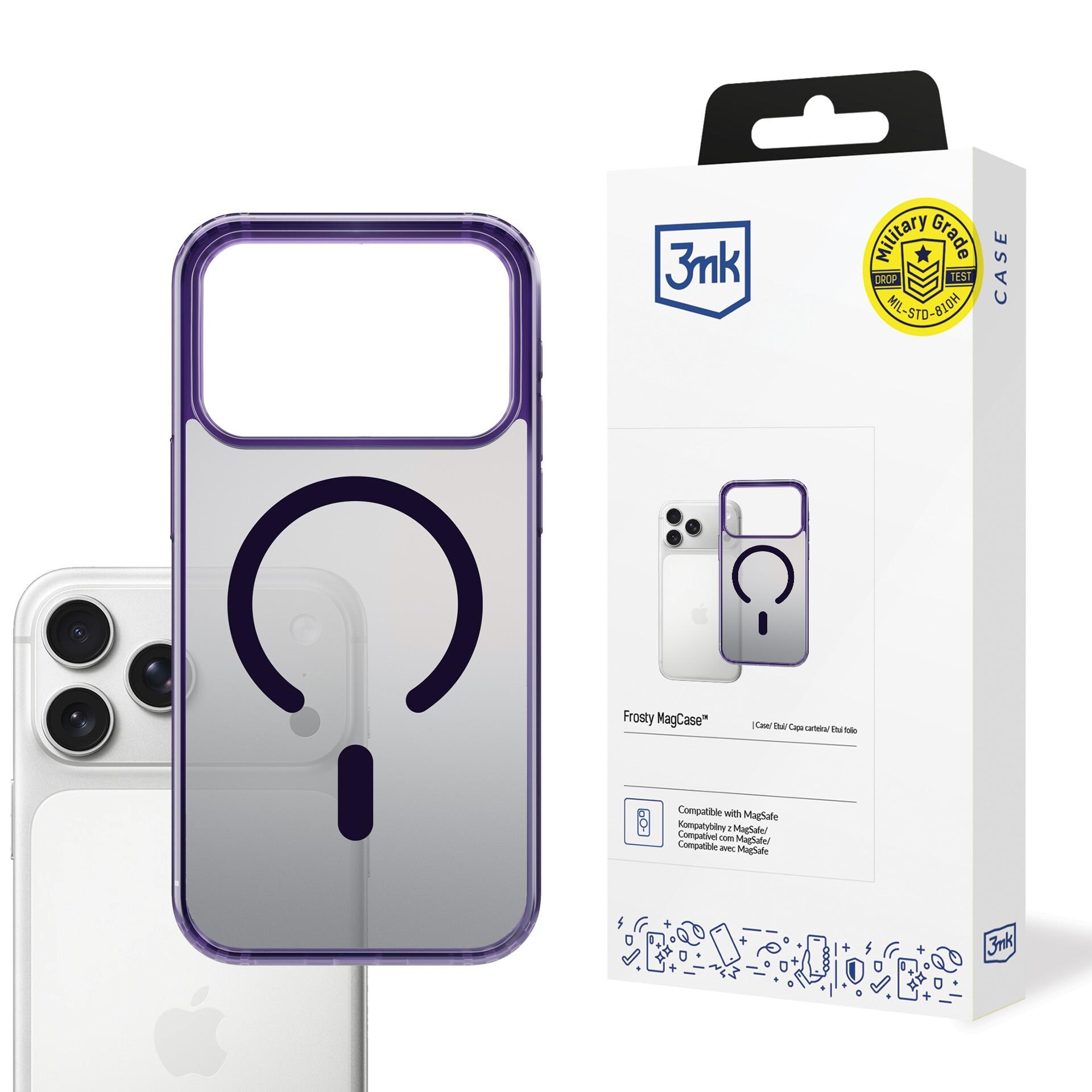 3mk Frosty MagCase för iPhone 17 Pro – Lila