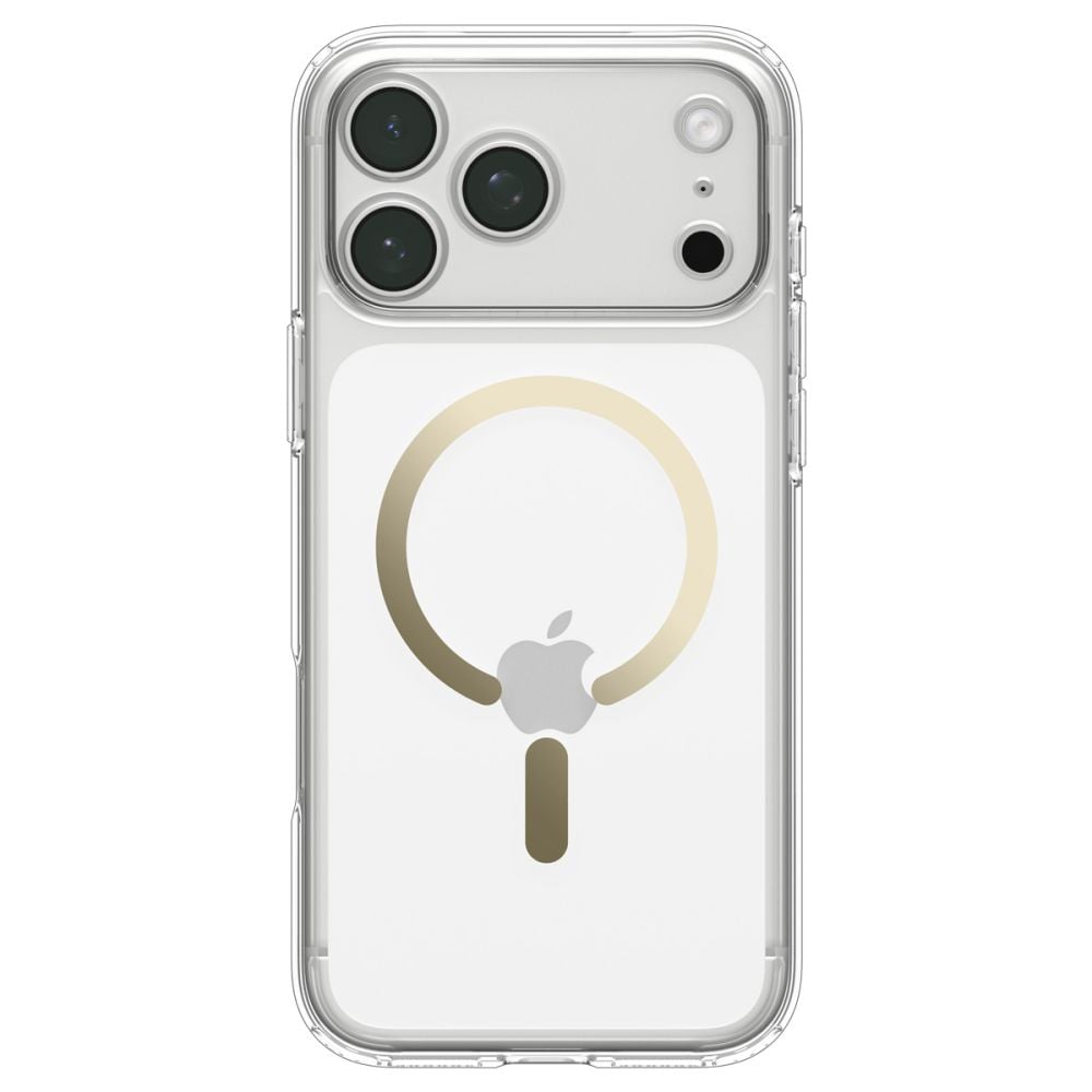 Spigen Ultra Hybrid MagSafe-etui til iPhone 18 Pro Max / 17 Pro Max – Gennemsigtig guld