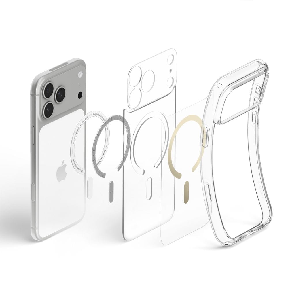 Spigen Ultra Hybrid MagSafe-etui til iPhone 18 Pro Max / 17 Pro Max – Gennemsigtig guld