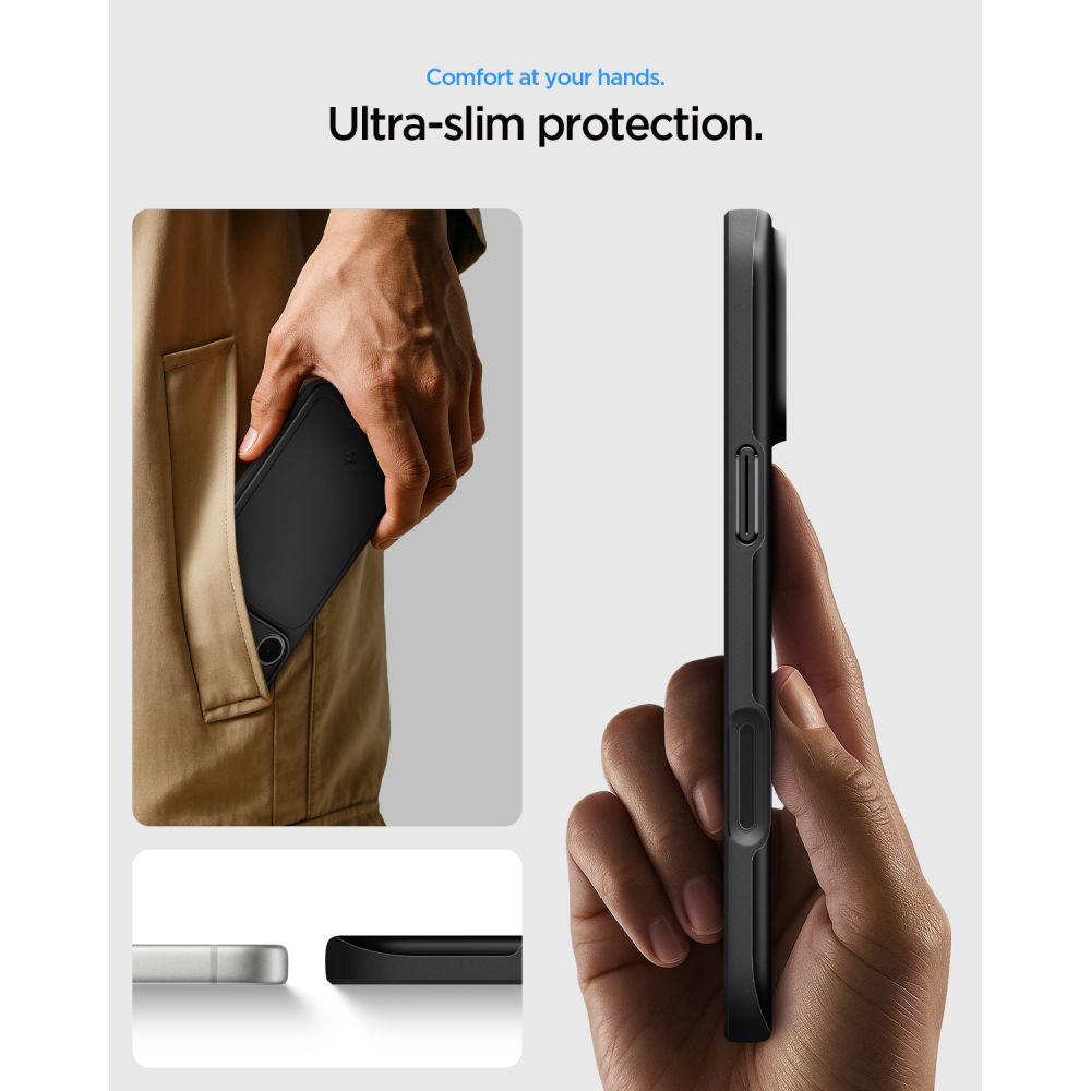 Spigen Thin Fit MagSafe-etui til iPhone 18 Pro / 17 Pro – Grøn