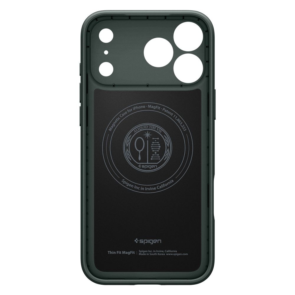 Spigen Thin Fit MagSafe-etui til iPhone 18 Pro / 17 Pro – Grøn